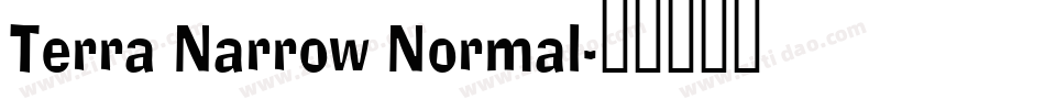Terra Narrow Normal字体转换